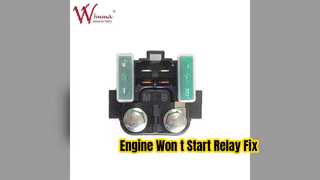 Relais de démarreur de moto, réparation du démarrage du moteur