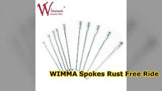 Jeu de rayons moto WIMMA argent avant arrière