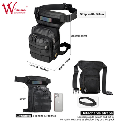 Sac à jambes pour motocyclette Sac de motocyclette polyester multifonctionnel 900D