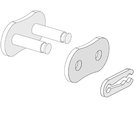 Chaîne de transmission de moto O type anneau haute performance 120 maillons longueur
