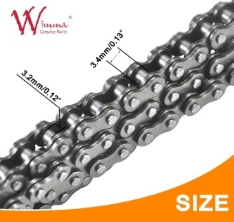 Chaîne de transmission de moto O type anneau haute performance 120 maillons longueur