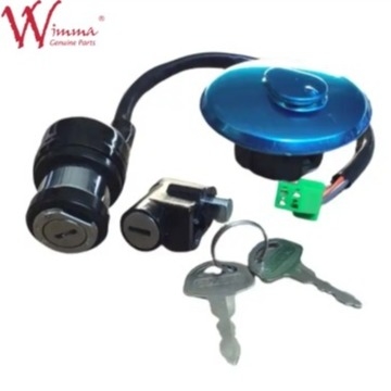 GN125 2 touches Serrure du siège du réservoir d'essence Serrure complète Set d'allumage Commutateur d'allumage pour Suzuki GN125 GN125H 1982-2001