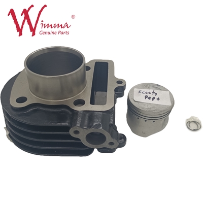 Kit de cylindres de moto, bloc moteur TVS SCCOTY PEP+ alliage d'aluminium Noir