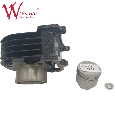 Kit de cylindres de moto, bloc moteur TVS SCCOTY PEP+ alliage d'aluminium Noir