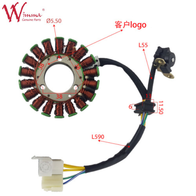 Parties détachées de motocyclette en fer Magneto Stator Coil Stator Comp de Chine Munufabricant GN125 ((2012)