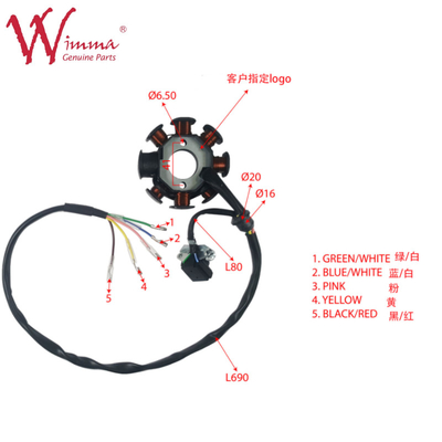 Coil de stator magnétique pour motocycle complet FX250AK47 ISO9001